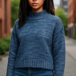 EUC Women’s So Brand Blue womens turtleneck sweater size S